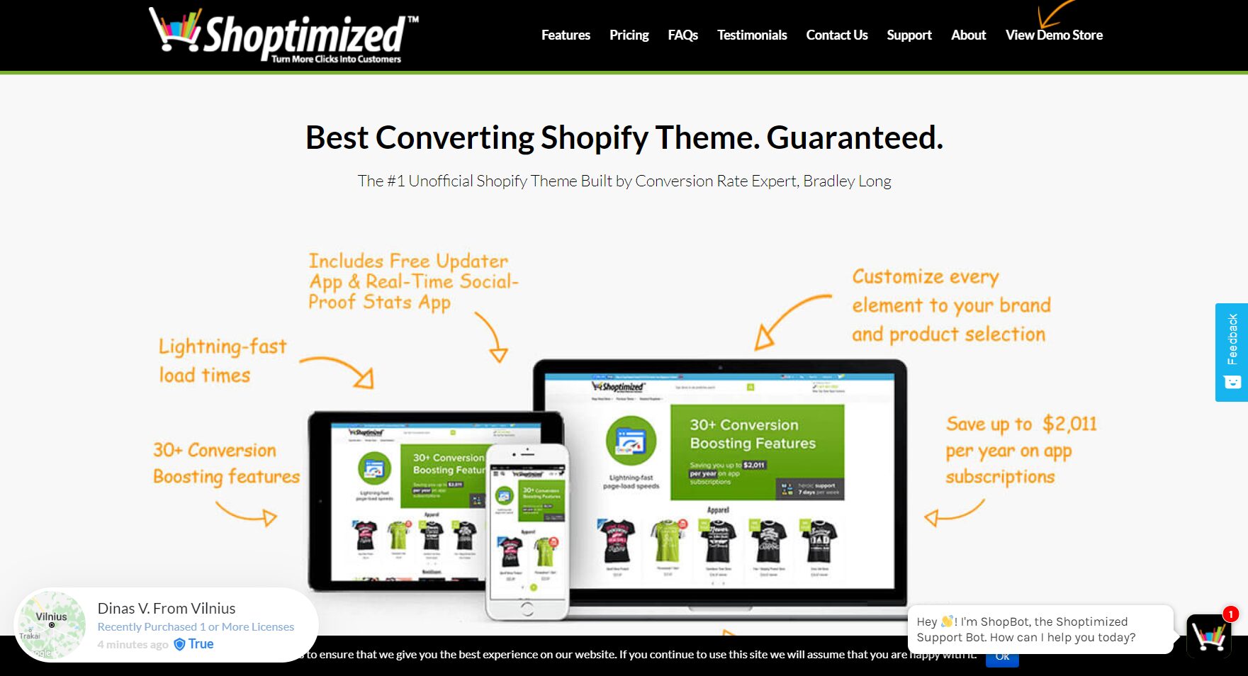 shoptimized screenshot