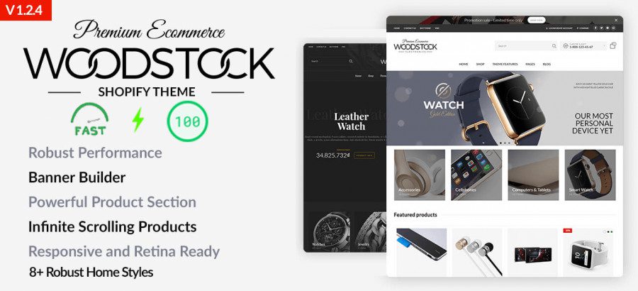 Woodstock - Electronics Shopify Sections Theme