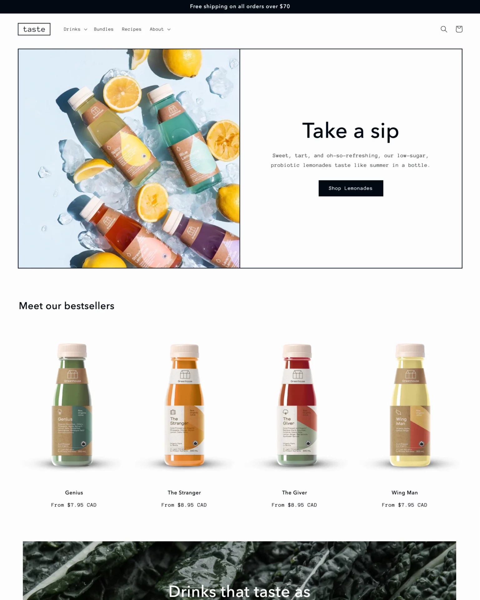 taste shopify theme