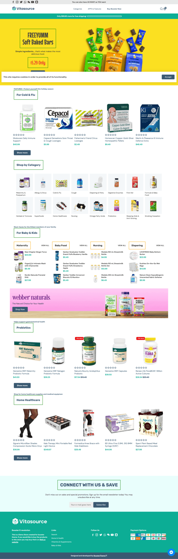booster healthfood supplements