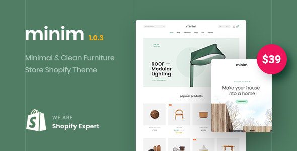 Minim – Minimal & Clean Furniture Store Shopify Theme (Mobile Friendly)