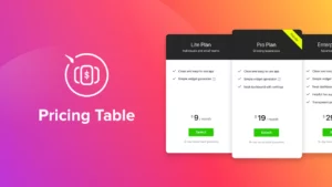 Elfsight Pricing Table