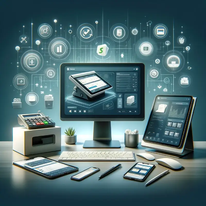 Can you use Shopify POS on Desktop - A visually engaging blog post on a desktop featured image.