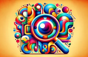 Shopify's New-Edge: GroupBy's AI Search Revolution - Colorful abstract art symbolizing advanced AI search technology on a vibrant background.