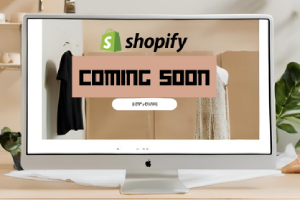 Maximize Pre-Launch Buzz With Shopify's Coming Soon Page - an interface of coming soon page on a desktop