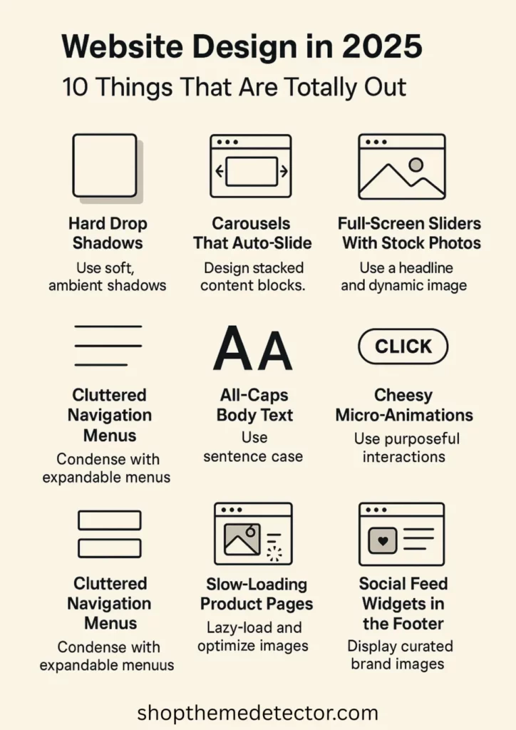 website design 2025 infographic
